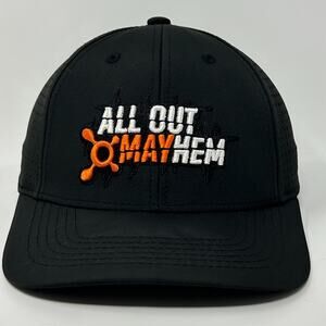 Orangetheory Fitness All Out Mayhem Trucker Hat Baseball Cap OTF Strapback Black